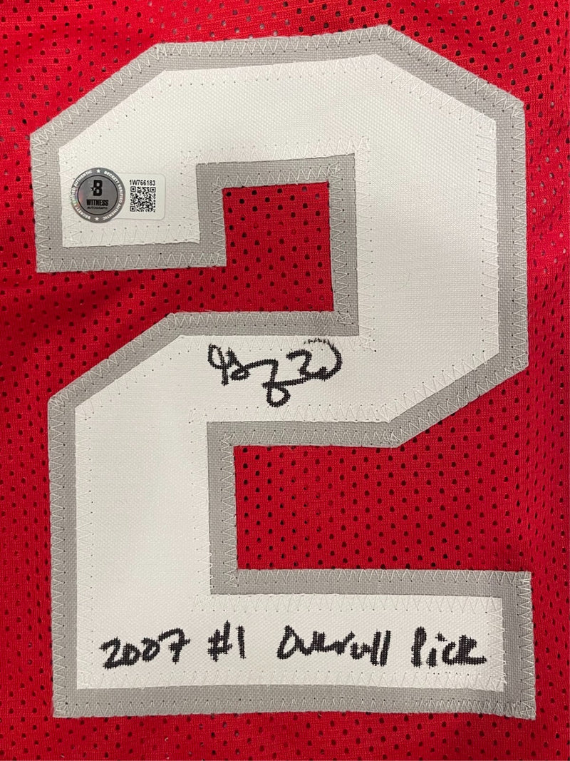 Greg Oden Signed Ohio State Buckeyes Custom Jersey #1 Pick Beckett