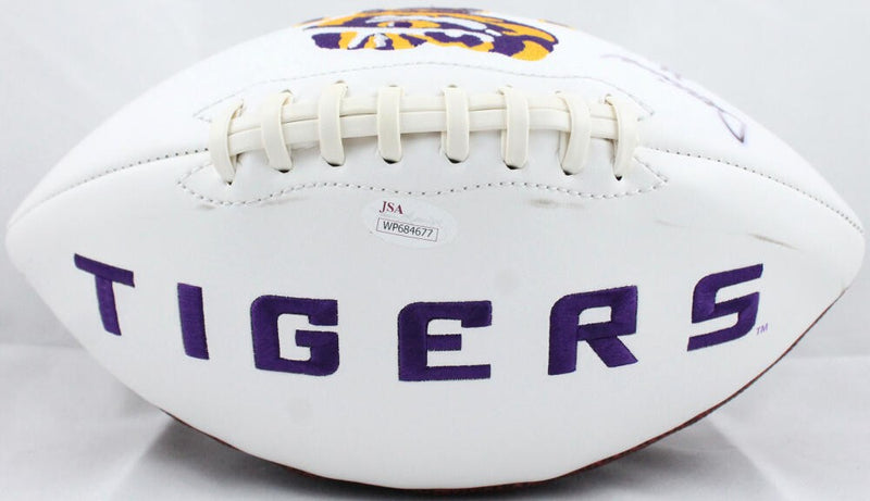 Derrius Guice Signed LSU Tigers Logo Football