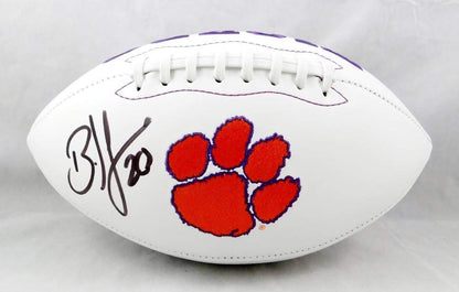 Brian Dawkins Signed Clemson Tigers Logo Football - Black Edition