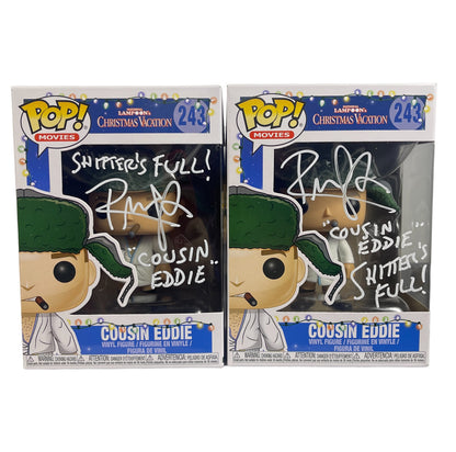 Randy Quaid Signed Cousin Eddie Christmas Vacation Funko Pop (2 Insc)