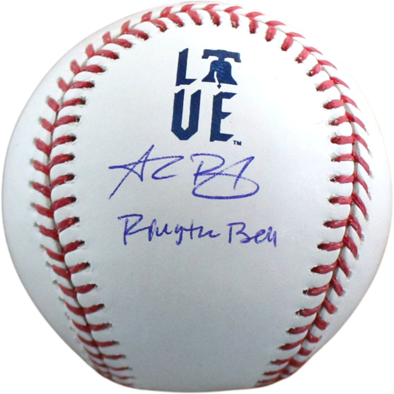 Alec Bohm Philadelphia Phillies Autographed City Connect Baseball (Inscribed)
