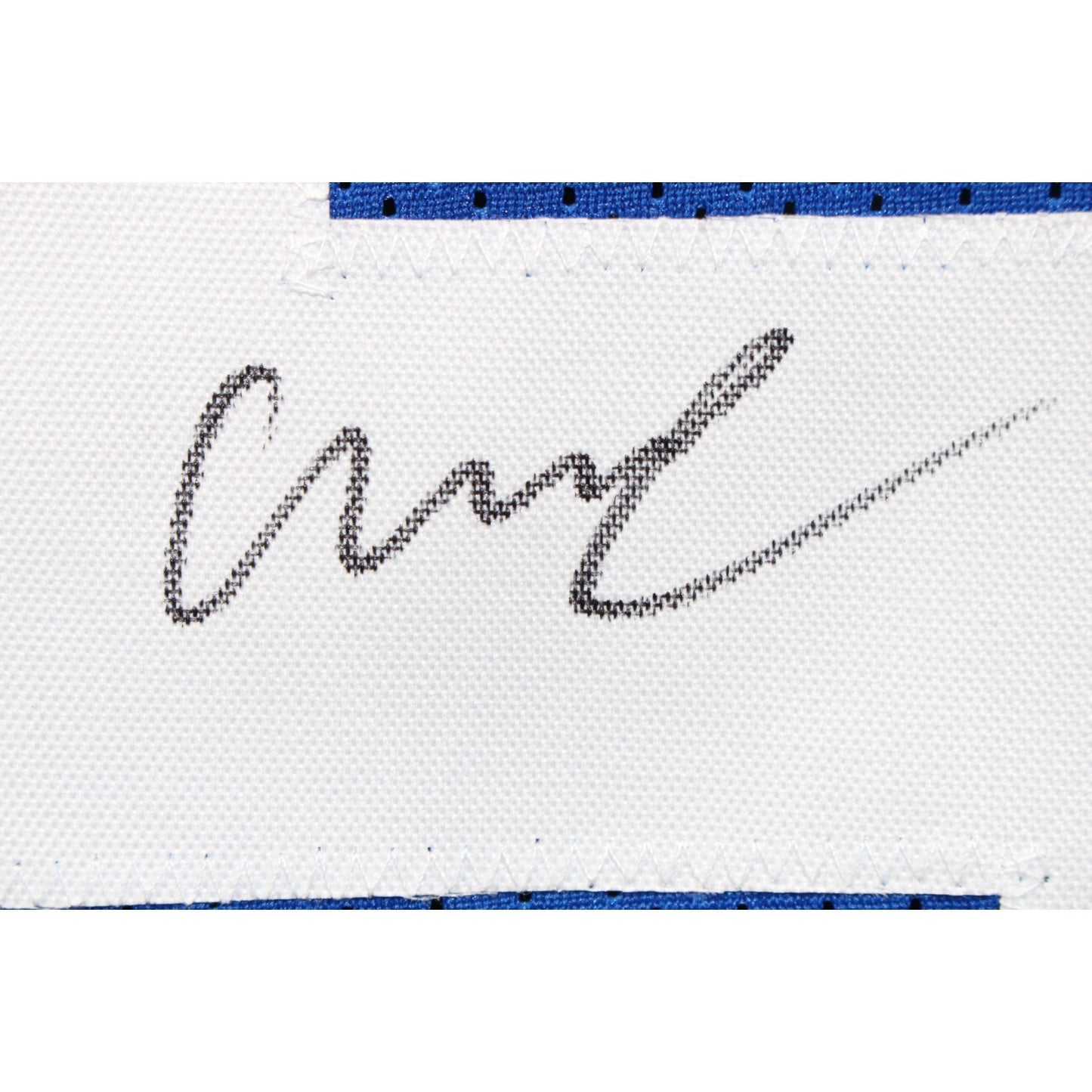 Abdul Carter Signed Blue Pro Style Jersey (Beckett COA)