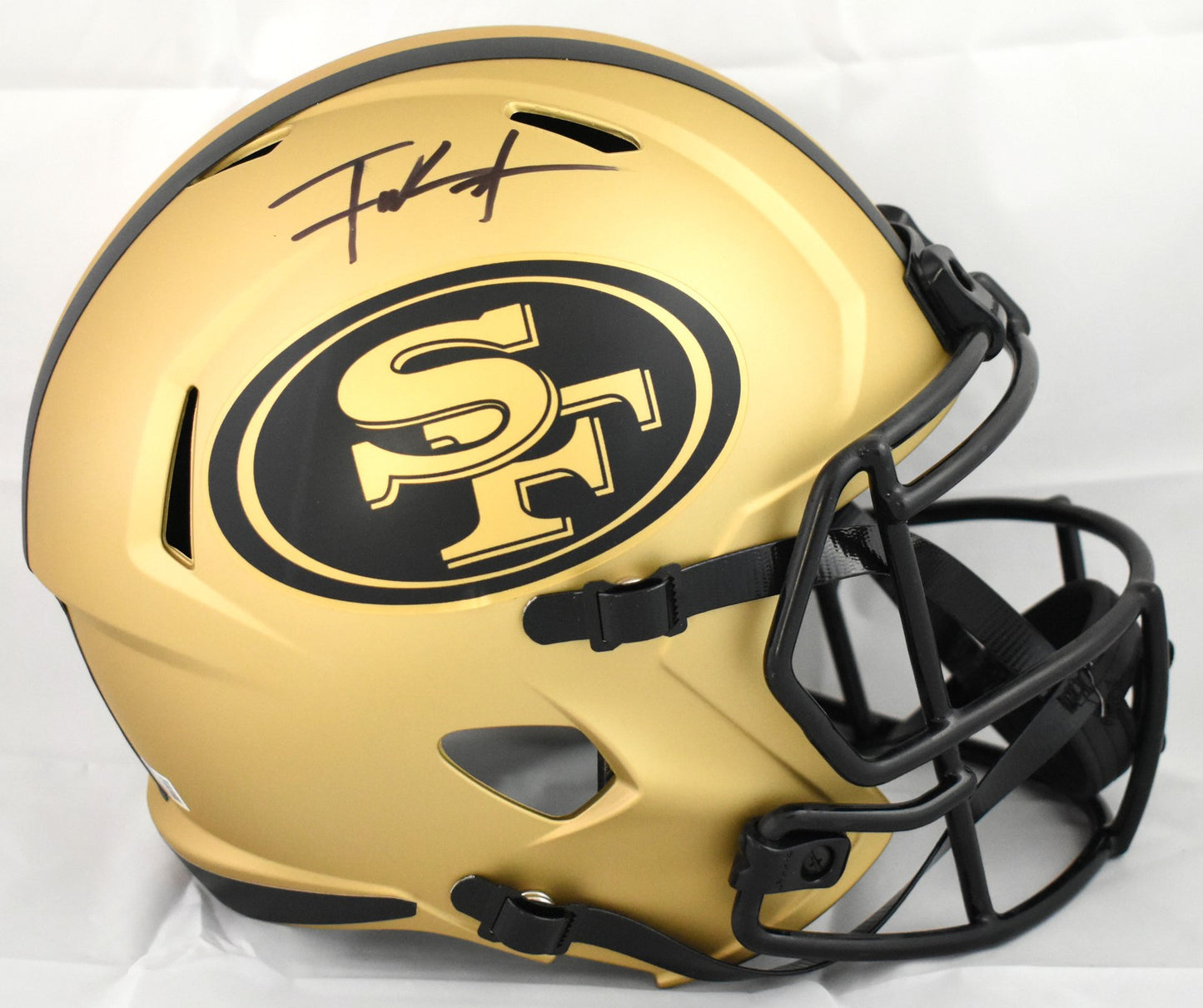 Frank Gore Signed San Francisco 49ers Full Size Rave Speed Helmet