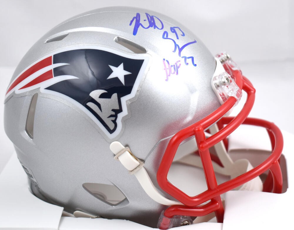 Richard Seymour Signed New England Patriots Speed Mini Helmet HOF Inscription