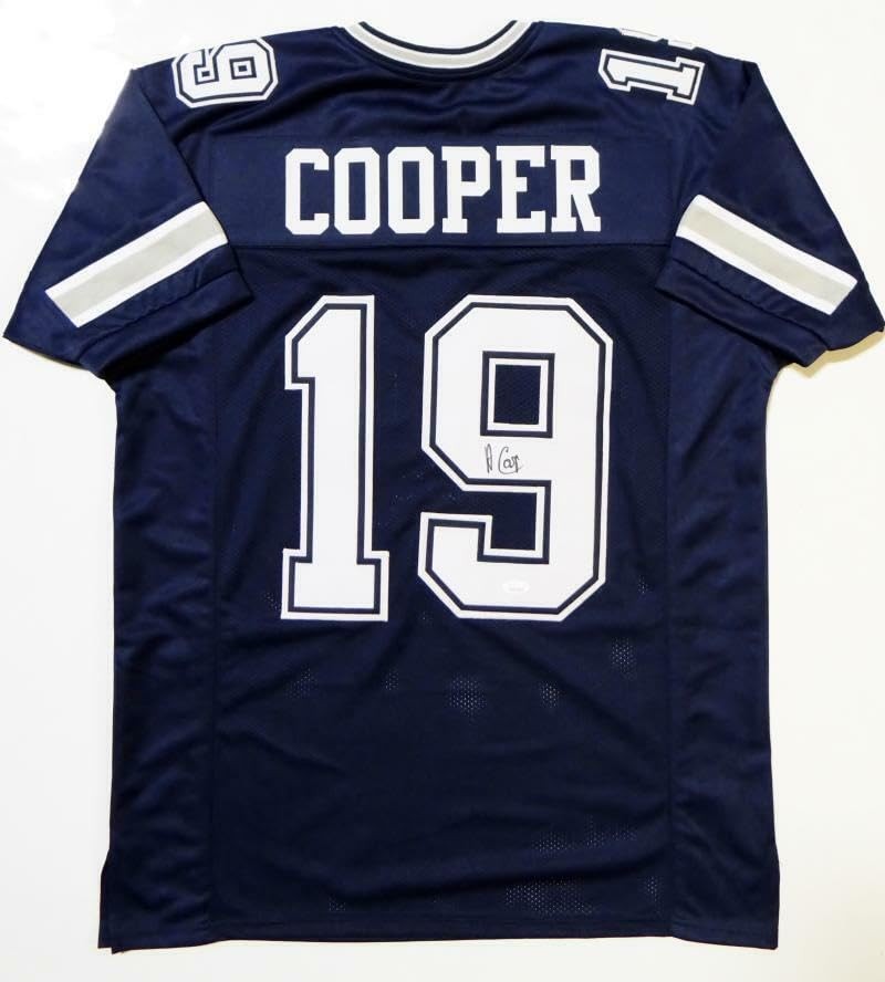 Amari Cooper Autographed Blue Custom Pro Style Jersey