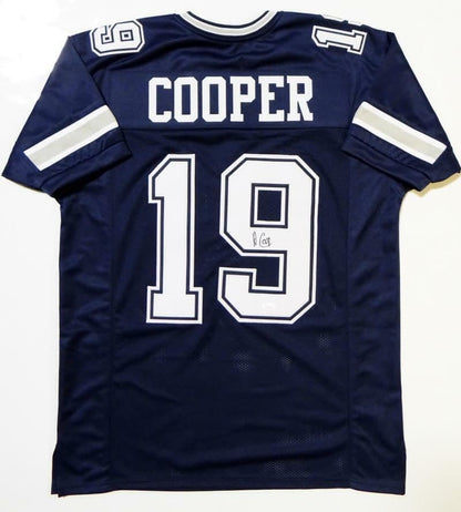 Amari Cooper Autographed Blue Custom Pro Style Jersey