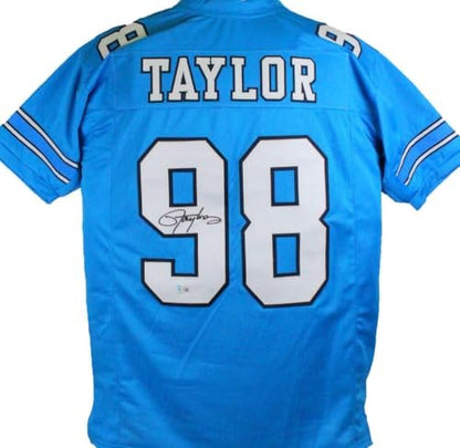 Lawrence Taylor Autographed North Carolina Custom Jersey