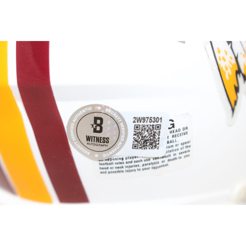 Darrell Green Autographed Washington Redskins Flat White Mini Helmet