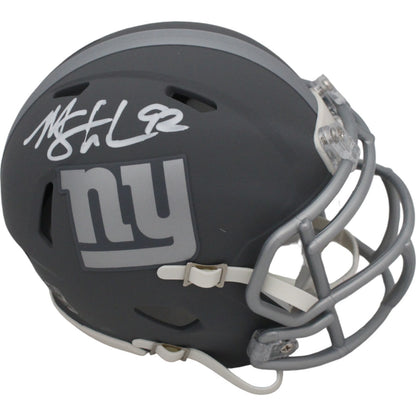 Michael Strahan New York Giants Slate Speed Mini Helmet (BAS)