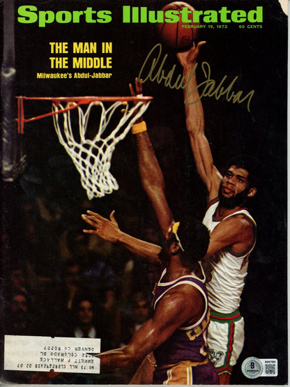 Kareem Abdul-Jabbar Signed 1973 Sports Illustrated Magazine