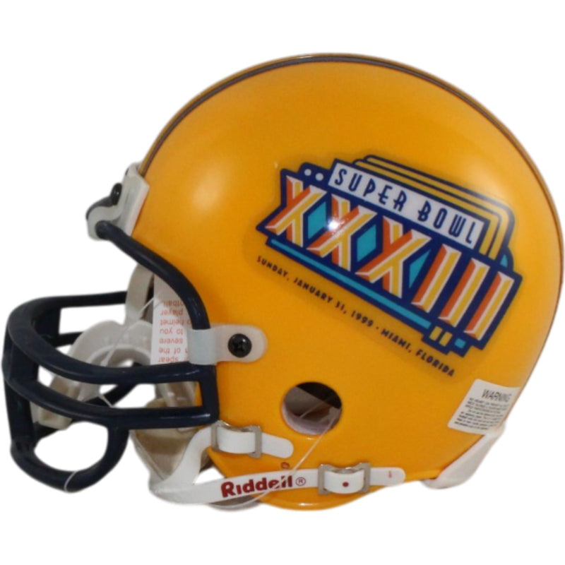 John Elway Signed Denver Broncos Super Bowl XXXIII Mini Helmet (BAS Witness)