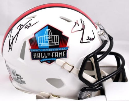 Ed Reed & Ray Lewis Signed Baltimore Ravens Hall of Fame Speed Mini Helmet