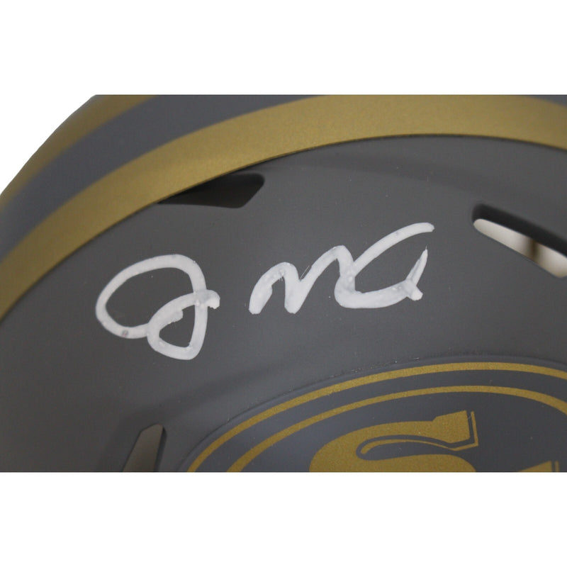Joe Montana Signed San Francisco 49ers Slate Mini Helmet