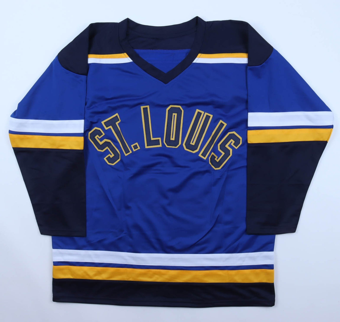Brett Hull & Adam Oates Signed St. Louis Blues Custom Hockey Jersey