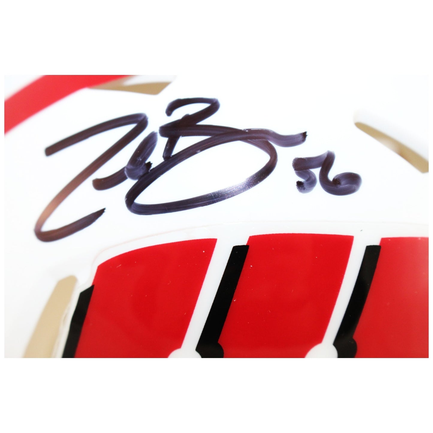 Zack Baun Wisconsin Badgers Autographed Mini Helmet