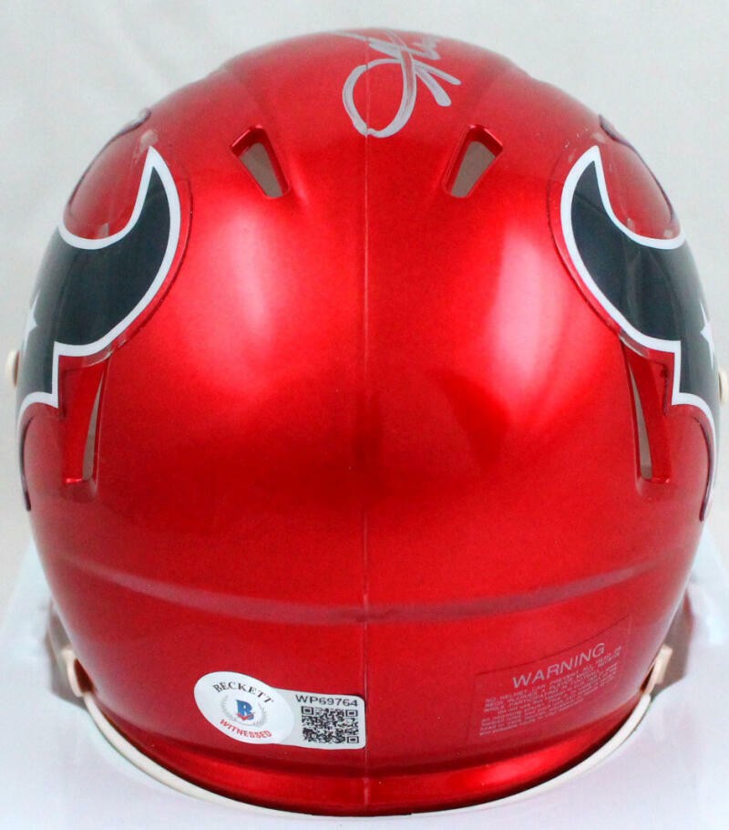 Shane Lechler Signed Houston Texans Flash Speed Mini Helmet