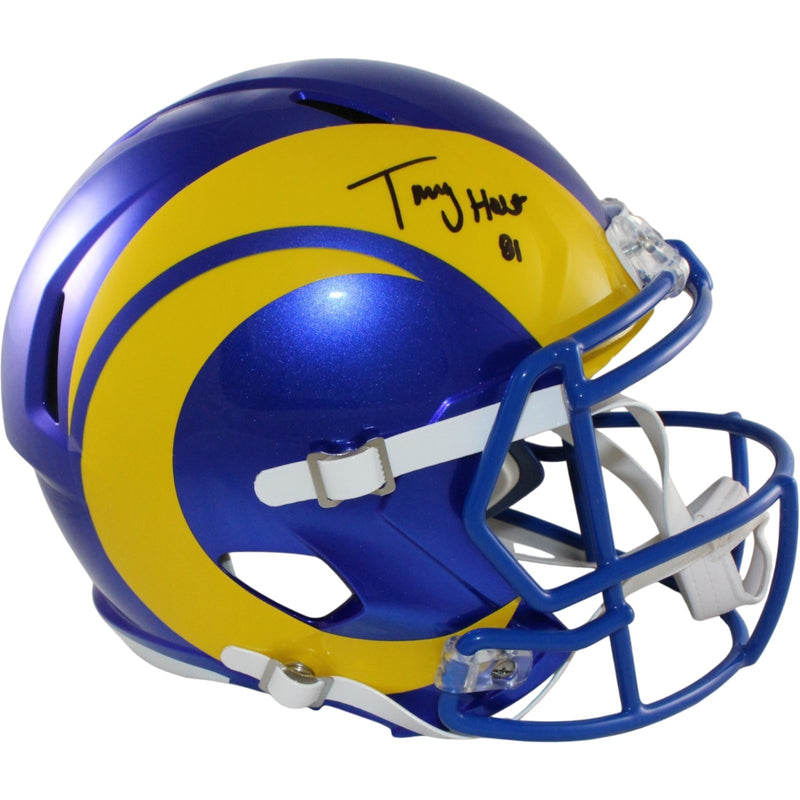 Torry Holt Signed Los Angeles Rams Full Size Helmet