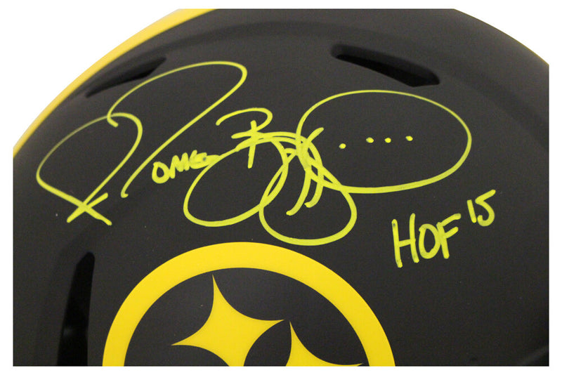 Jerome Bettis Signed Pittsburgh Steelers Authentic Eclipse Full Size Helmet