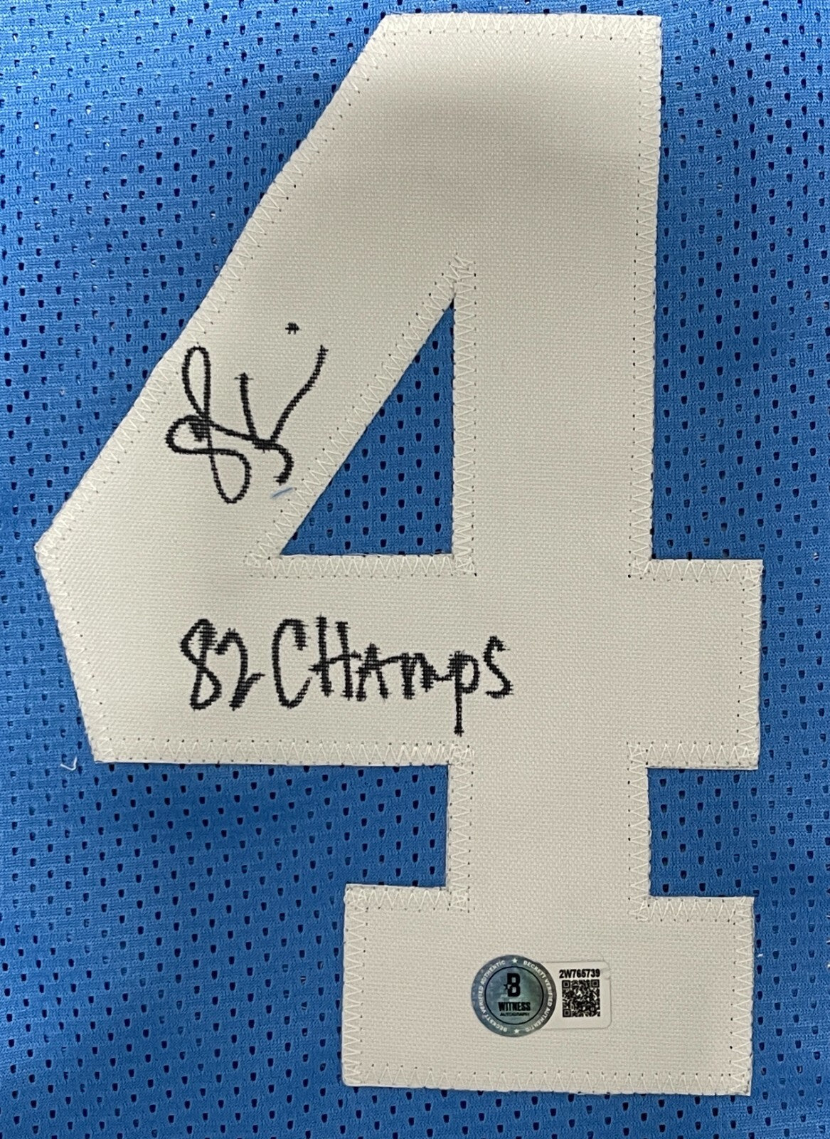 Sam Perkins Signed North Carolina UNC Custom Basketball Jersey (82 Champs)
