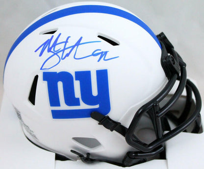 Michael Strahan Signed New York Giants Lunar Speed Mini Helmet