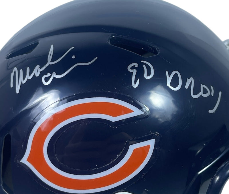 Mark Carrier Chicago Bears Signed Speed Mini Helmet '90 DROY Beckett