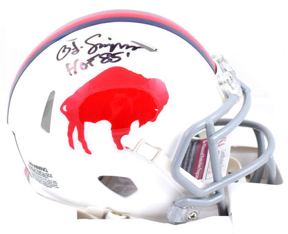 O.J. Simpson Signed Buffalo Bills 1965-73 Throwback Speed Mini Helmet (HOF)