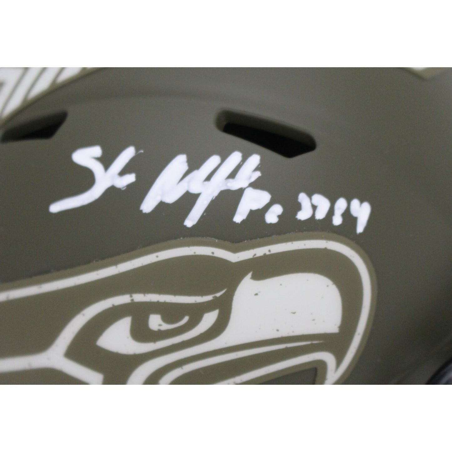Shaun Alexander Signed Seattle Seahawks 2022 STS Mini Helmet (Beckett)
