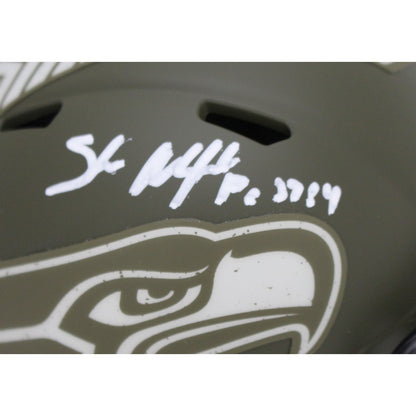 Shaun Alexander Signed Seattle Seahawks 2022 STS Mini Helmet (Beckett)