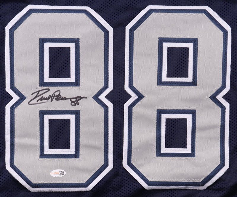 Drew Pearson Autographed Dallas Cowboys Dark Blue Custom Jersey