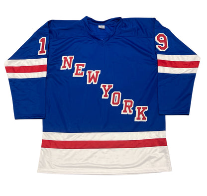Jean Ratelle Signed Custom New York Rangers Jersey (3 Inscriptions)