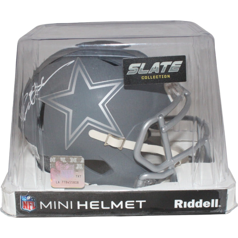 Deion Sanders Dallas Cowboys Autographed Slate Mini Helmet
