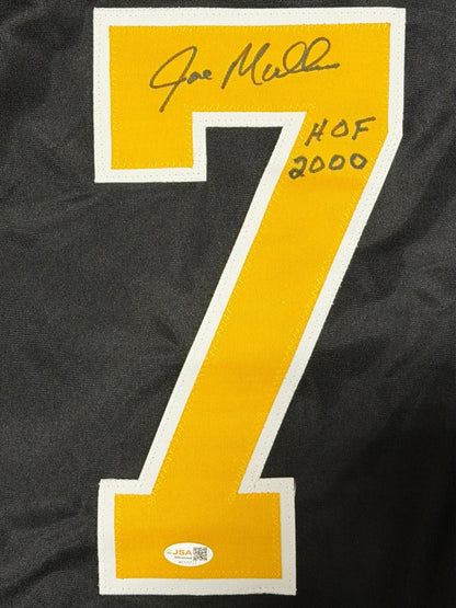Joe Mullen Signed Pittsburgh Penguins Custom Jersey (HOF 2000) JSA COA