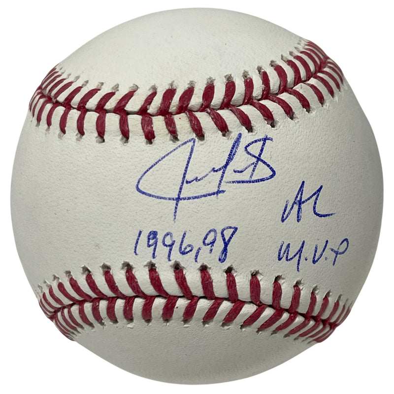 Juan Gonzalez Signed ROMLB Baseball (1996, 98 AL MVP) Beckett Witness