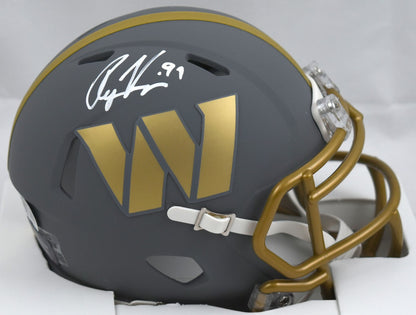 Ryan Kerrigan Signed Washington Commanders Slate Speed Mini Helmet