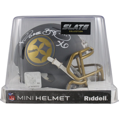 Jerome Bettis Pittsburgh Steelers Autographed Slate Mini Helmet