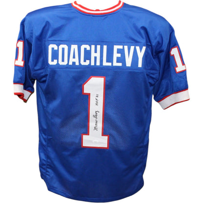 Marv Levy Signed Buffalo Bills Pro Style Jersey JSA HOF Inscription