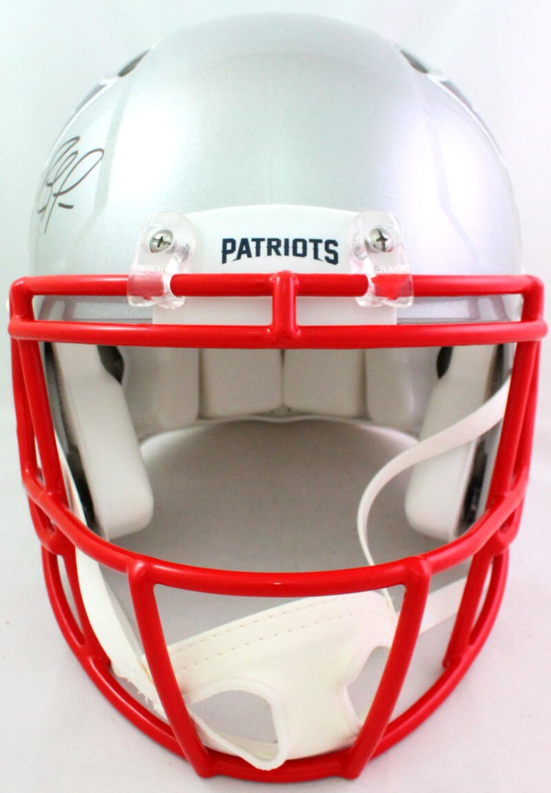 Randy Moss Signed New England Patriots Full Size Speed Authentic Helmet