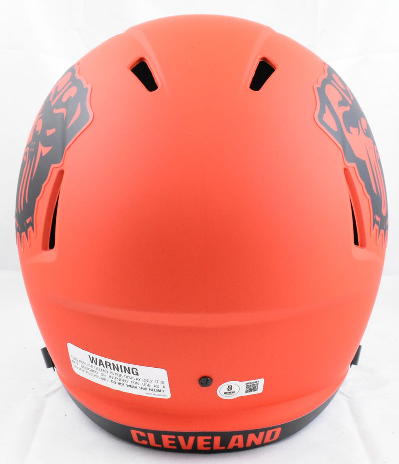 Nick Chubb Autographed Cleveland Browns Full Size Rave Speed Helmet
