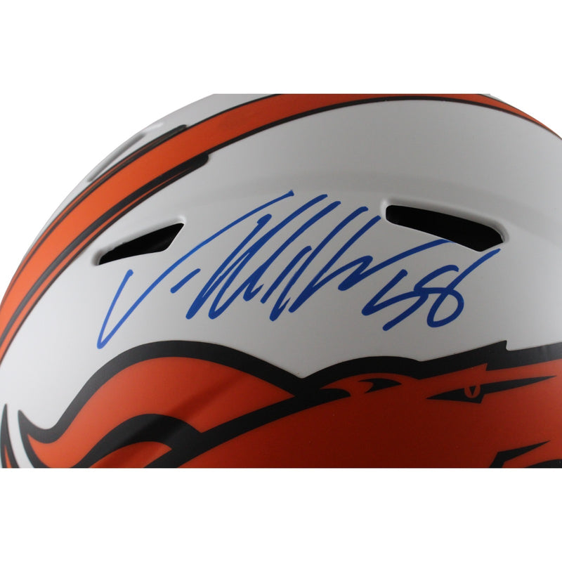 Von Miller Denver Broncos Autographed Authentic Lunar Full Size Helmet