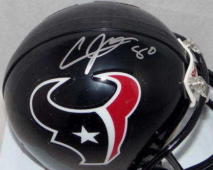 Andre Johnson Autographed Houston Texans Silver Mini Helmet
