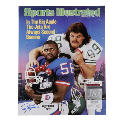 Lawrence Taylor Autographed New York Giants 16x20 SI Cover Photo