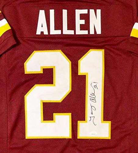 Terry Allen Autographed Maroon Custom Jersey