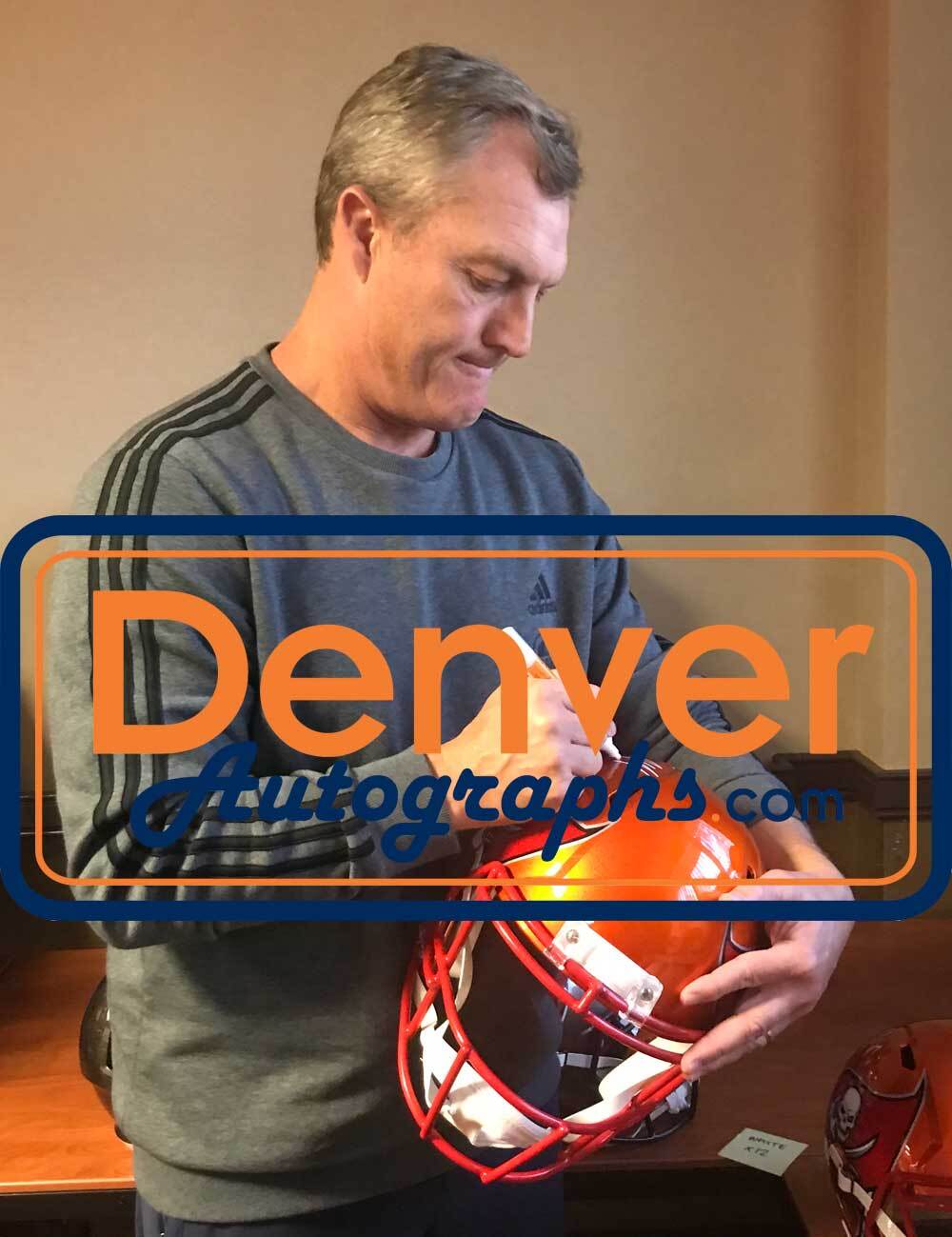 John Lynch Signed Tampa Bay Buccaneers Full Size Flash Helmet HOF Inscription
