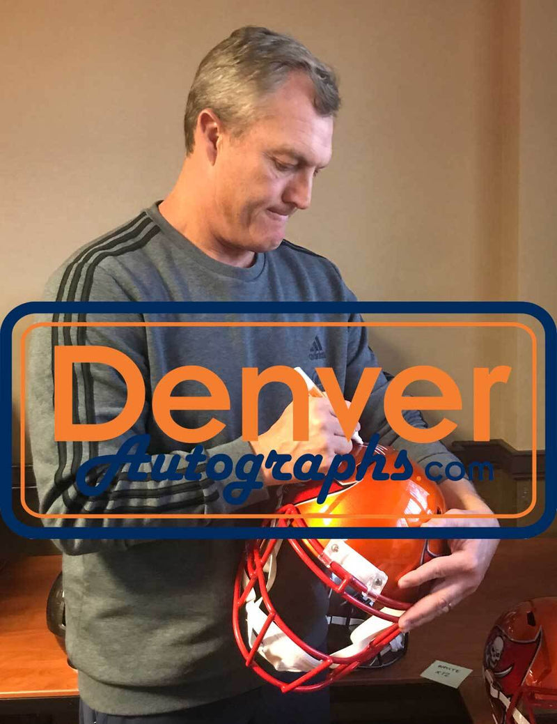 John Lynch Signed Tampa Bay Buccaneers Full Size Flash Helmet HOF Inscription