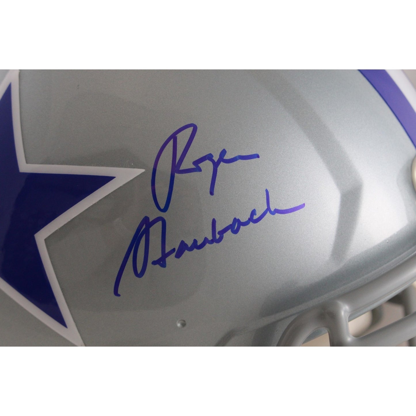Roger Staubach Dallas Cowboys Autographed Full Size Authentic Throwback Helmet