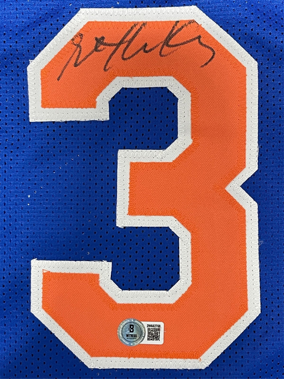Stephon Marbury Signed New York Knicks Custom Blue Jersey (BAS COA)
