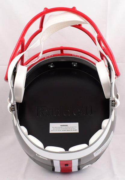 Jaxon Smith-Njigba Signed Ohio State Buckeyes Full Size Flash Speed Helmet
