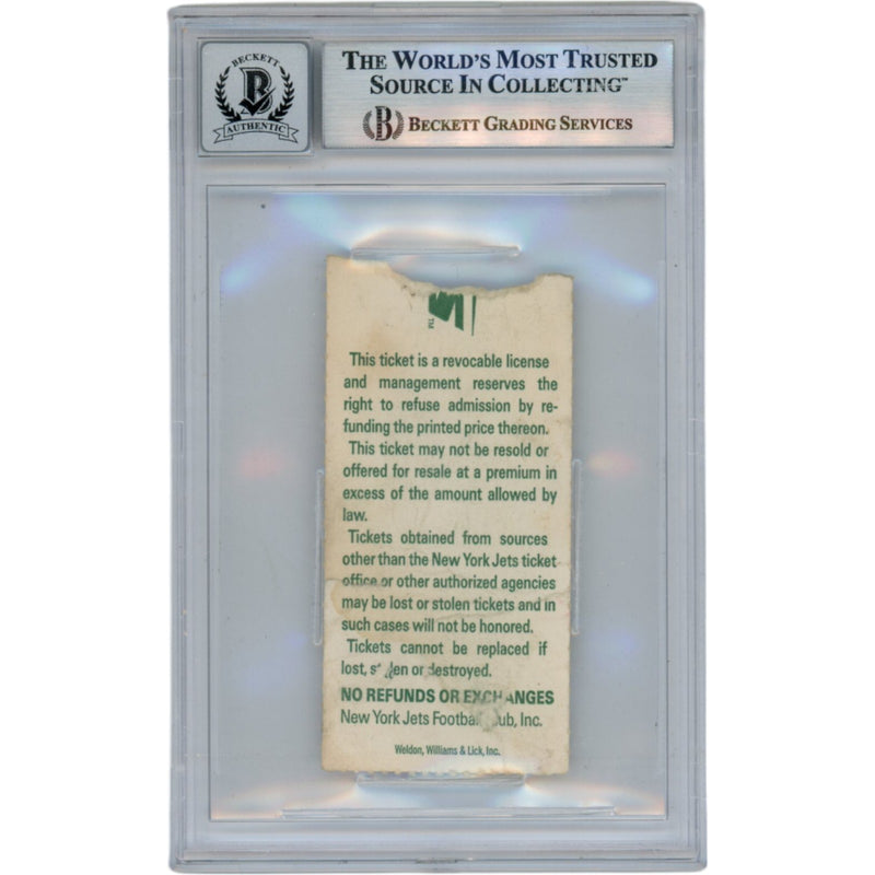 Emmitt Smith Signed Dallas Cowboys 11/4/90 Ticket Stub Slab "ROY"