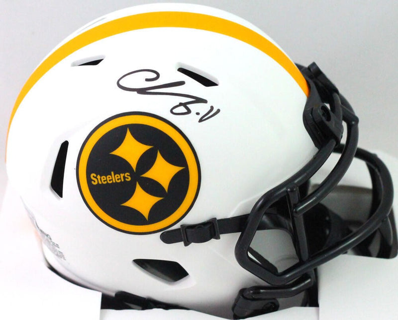 Chase Claypool Signed Pittsburgh Steelers Lunar Mini Helmet