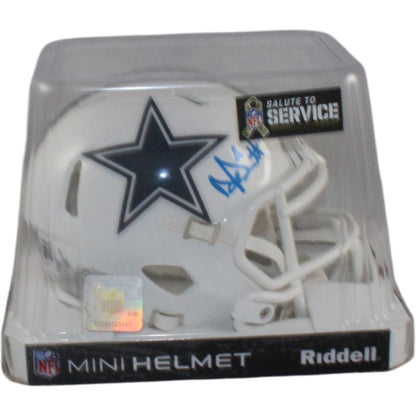 Dak Prescott Signed Dallas Cowboys 2024 Salute to Service Mini Helmet